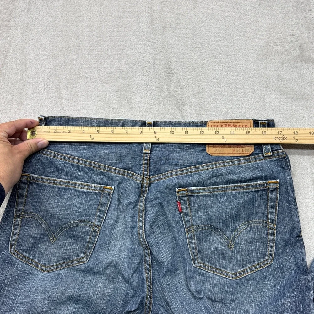 Vintage Levi's 505 Regular Fit Jeans Men 34x30 Blue Straight Dark Wash Denim Y2K